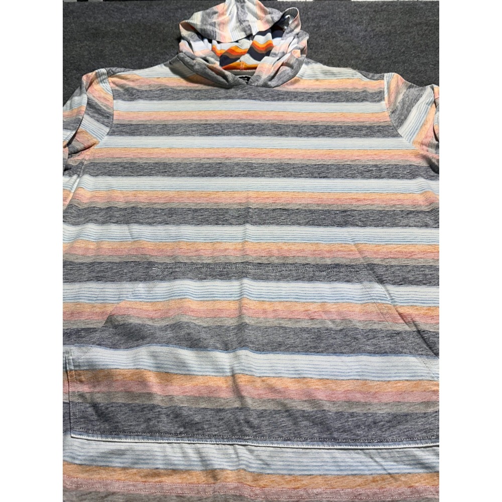 O'Neill Mens Striped Hoodie Multicolor Long Sleeve Pullover Large Standard Fit